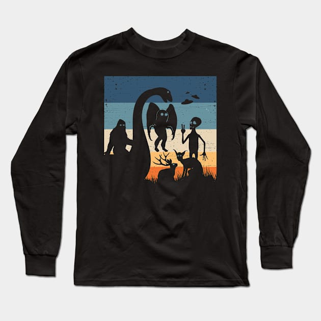 Cryptid Long Sleeve T-Shirt by Tesszero